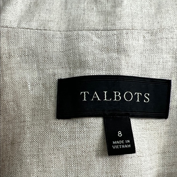 Talbots Blazer Women Size 8 Cream - Picture 2 of 7
